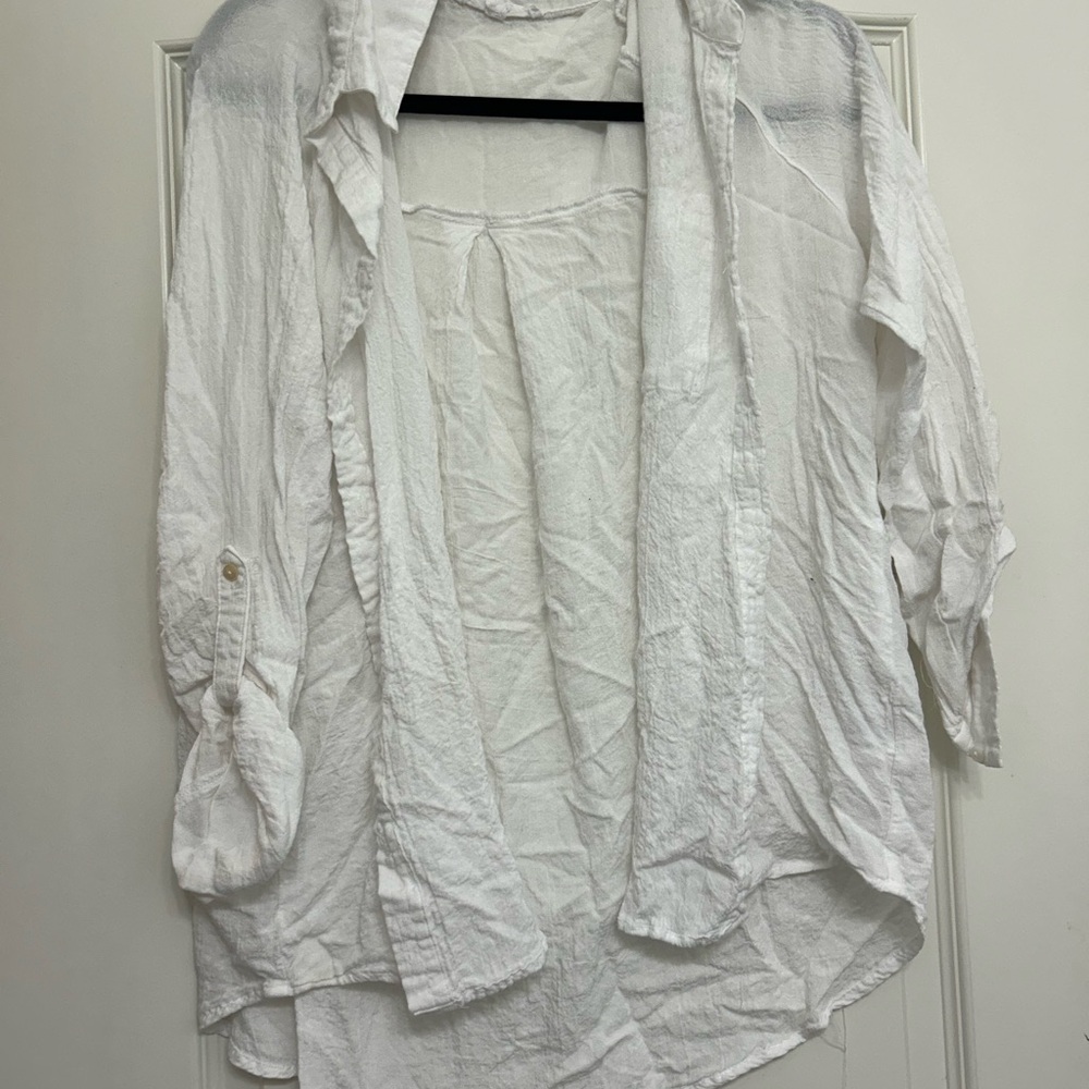 White Button-Up Shirt